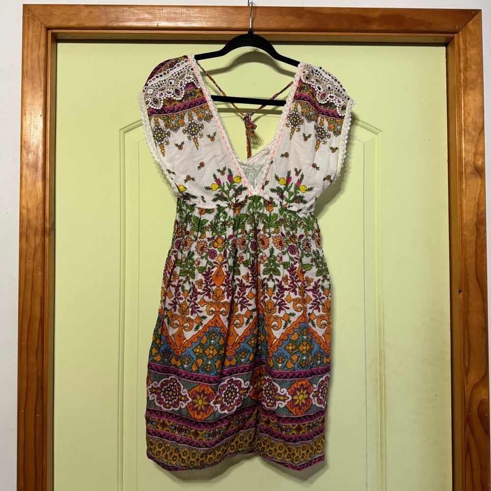 RAGA Colorful Boho Mini Dress
